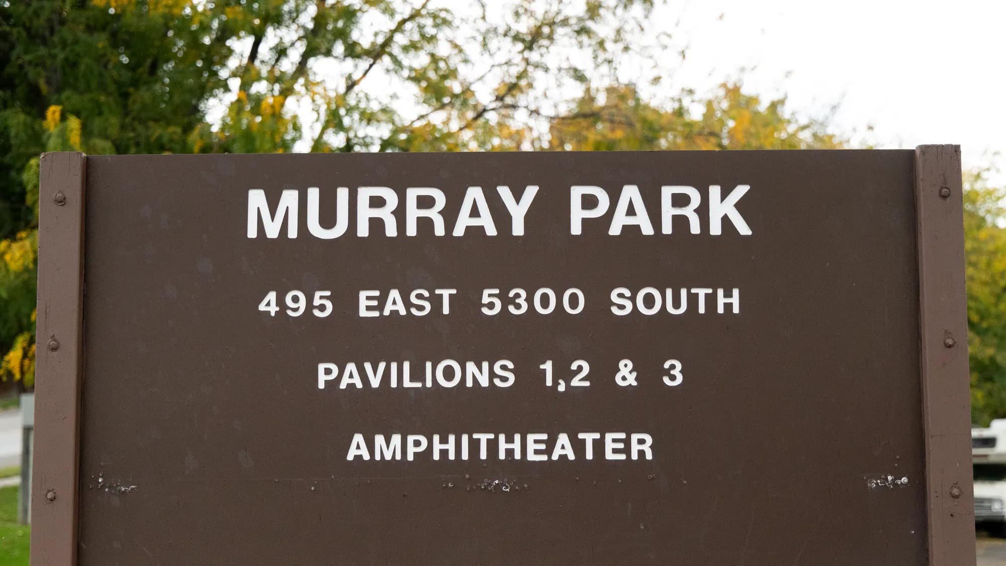 Murray Park sign on 5300 South