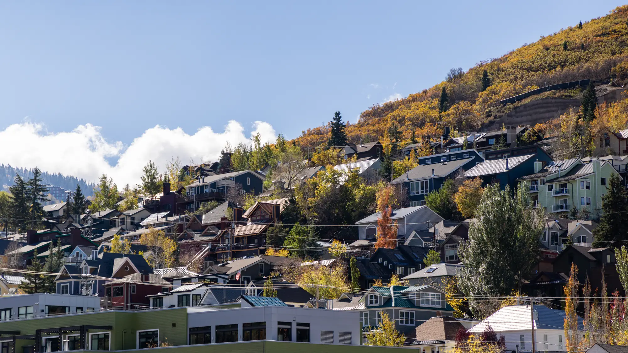 Park City hillside homes, a Summit County landmark